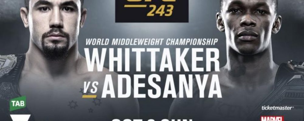 Прямая трансляция UFC 243: Роберт Уиттакер — Исраэль Адесанья